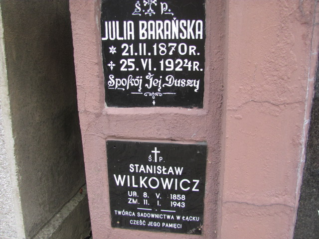 Stanisław WILKOWICZ 1858 Bochnia - Grobonet - Wyszukiwarka osób pochowanych