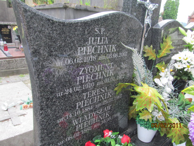 Teresa PIECHNIK 1884 Bochnia - Grobonet - Wyszukiwarka osób pochowanych