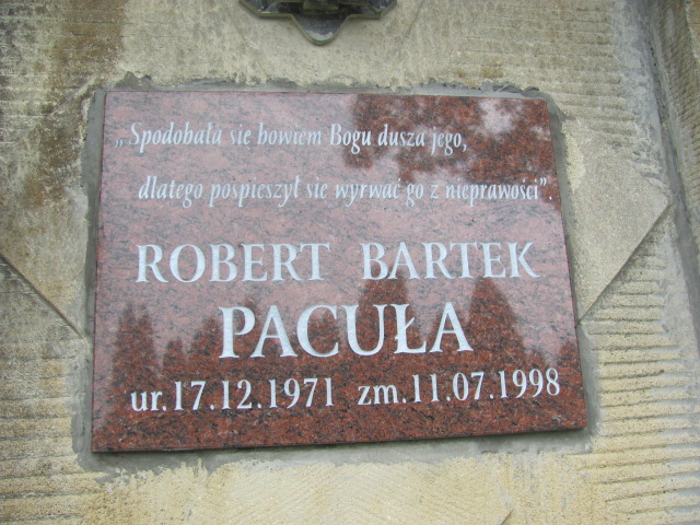 Józef Pacuła 1861 Bochnia - Grobonet - Wyszukiwarka osób pochowanych