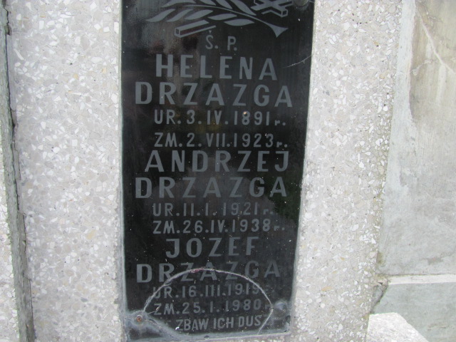 Andrzej Drzazga 1921 Bochnia - Grobonet - Wyszukiwarka osób pochowanych