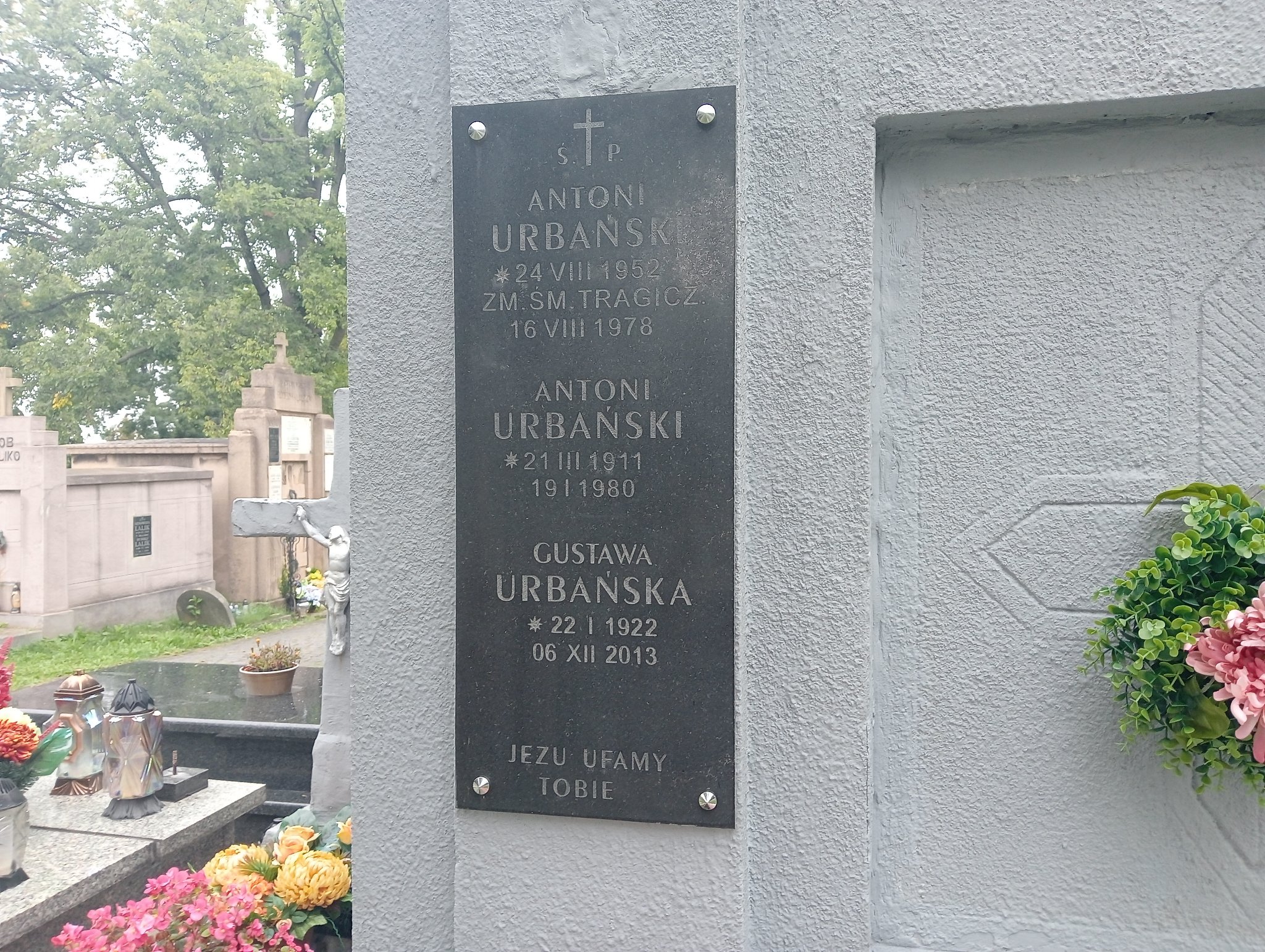 Antoni URBAŃSKI 1952 Bochnia - Grobonet - Wyszukiwarka osób pochowanych