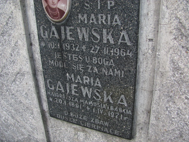 Maria Gajewska 1891 Bochnia - Grobonet - Wyszukiwarka osób pochowanych