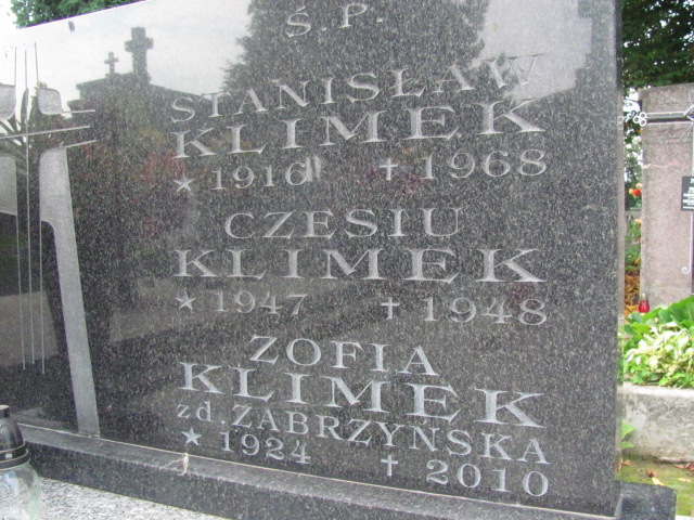 Zofia Klimek 1924 Bochnia - Grobonet - Wyszukiwarka osób pochowanych