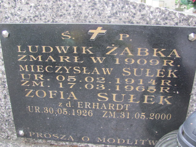 Zofia SUŁEK 1926 Bochnia - Grobonet - Wyszukiwarka osób pochowanych