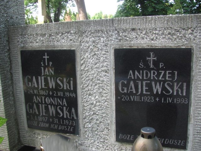 Andrzej GAJEWSKI 1923 Bochnia - Grobonet - Wyszukiwarka osób pochowanych