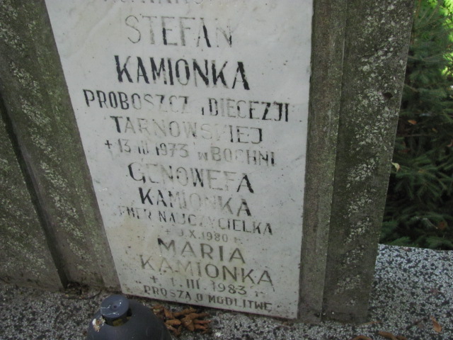 Genowefa KAMIONKA 1903 Bochnia - Grobonet - Wyszukiwarka osób pochowanych