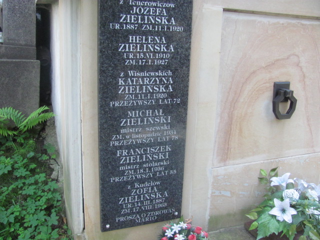 Katarzyna Zielińska Bochnia - Grobonet - Wyszukiwarka osób pochowanych