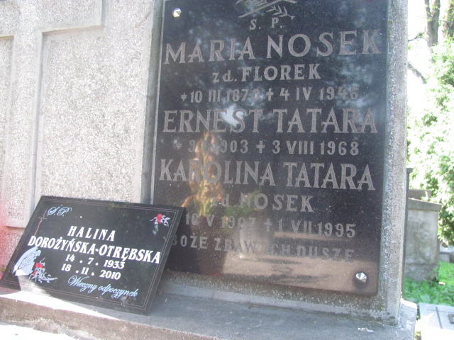 Karolina TATARA 1907 Bochnia - Grobonet - Wyszukiwarka osób pochowanych