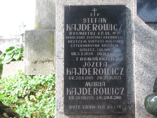 Stefan Kajderowicz 1898 Bochnia - Grobonet - Wyszukiwarka osób pochowanych