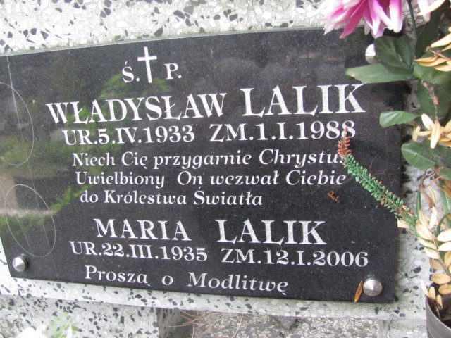 Władysław LALIK 1933 Bochnia - Grobonet - Wyszukiwarka osób pochowanych