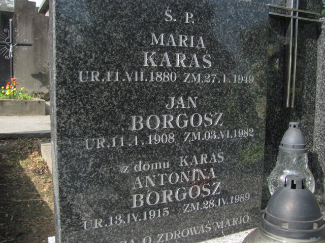 Jan Borgosz 1908 Bochnia - Grobonet - Wyszukiwarka osób pochowanych