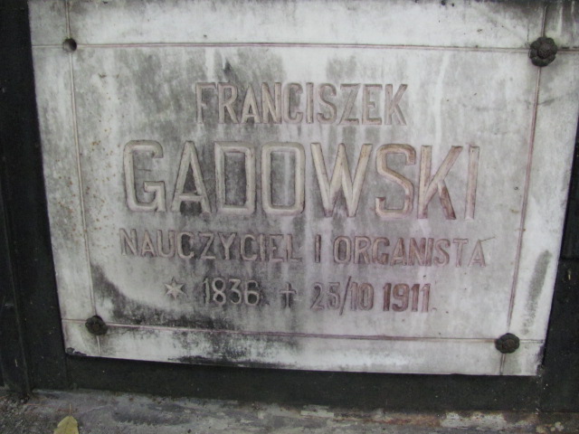 Walenty Gadowski 1861 Bochnia - Grobonet - Wyszukiwarka osób pochowanych