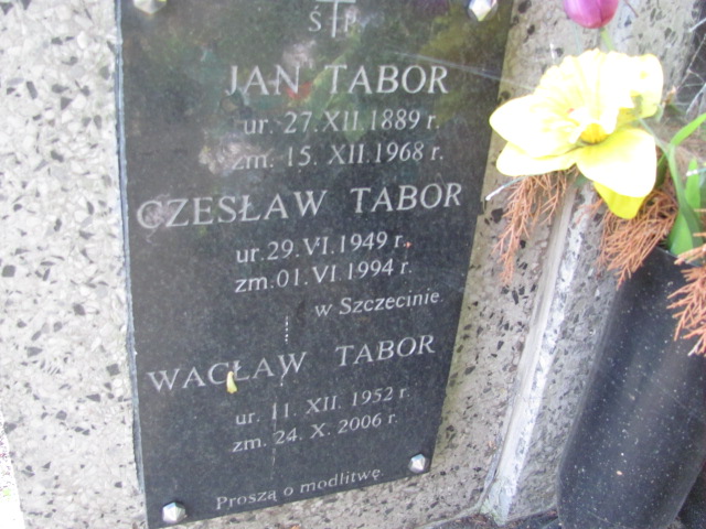 Jan TABOR 1889 Bochnia - Grobonet - Wyszukiwarka osób pochowanych