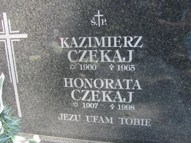Kazimierz CZEKAJ 1900 Bochnia - Grobonet - Wyszukiwarka osób pochowanych