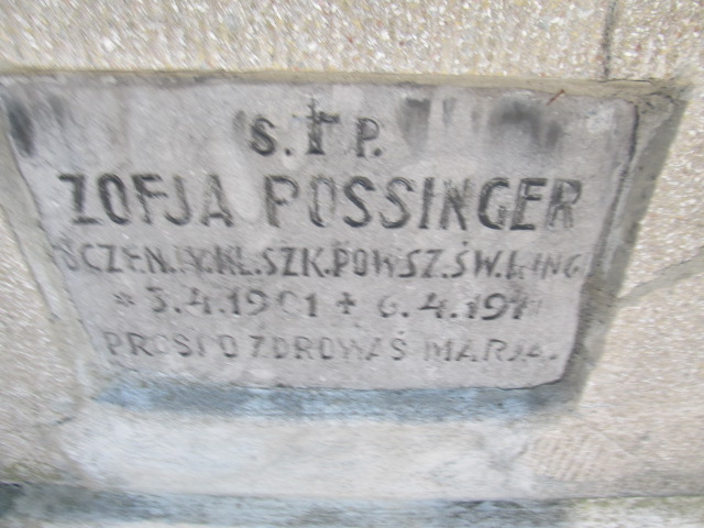 Grób Zofia Possinger