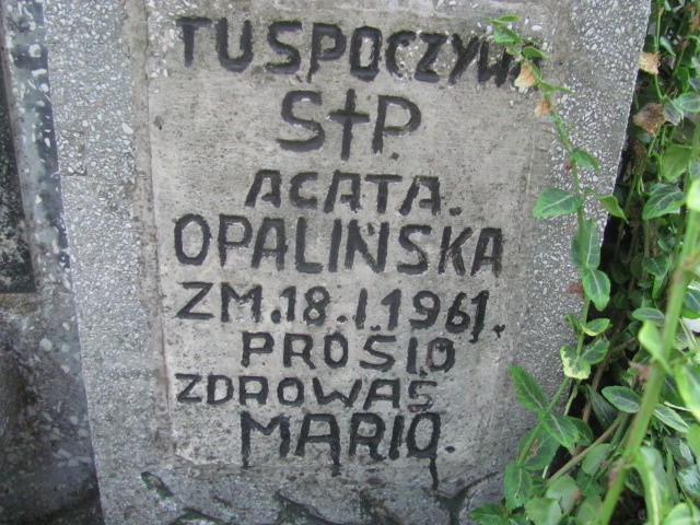 Genowefa OPALIŃSKA 1922 Bochnia - Grobonet - Wyszukiwarka osób pochowanych
