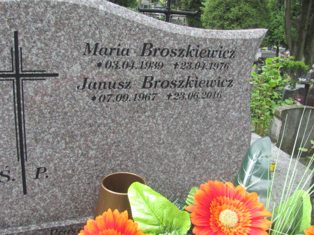 Grób MARIA BROSZKIEWICZ