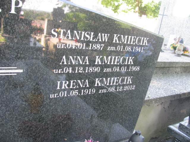 Anna KMIECIK 1890 Bochnia - Grobonet - Wyszukiwarka osób pochowanych