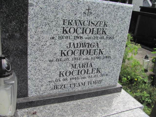 Maria Kociołek 1946 Bochnia - Grobonet - Wyszukiwarka osób pochowanych