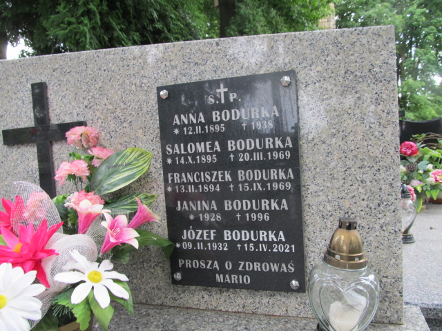 Józef BODURKA 1932 Bochnia - Grobonet - Wyszukiwarka osób pochowanych