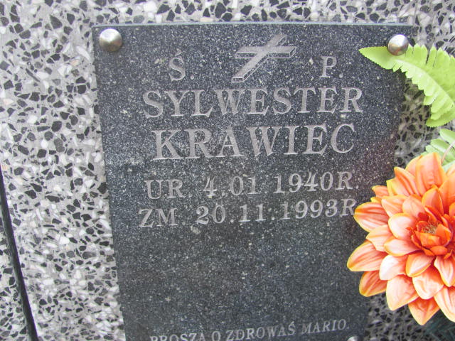 Sylwester KRAWIEC 1940 Bochnia - Grobonet - Wyszukiwarka osób pochowanych