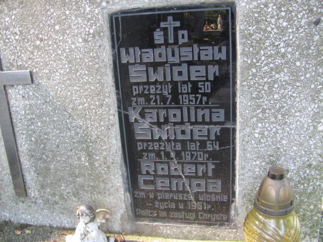 Karolina ŚWIDER Bochnia - Grobonet - Wyszukiwarka osób pochowanych