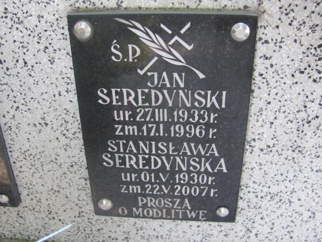 Wojciech Seredyński 1907 Bochnia - Grobonet - Wyszukiwarka osób pochowanych