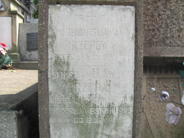 Bronisława RZEPOWA Bochnia - Grobonet - Wyszukiwarka osób pochowanych