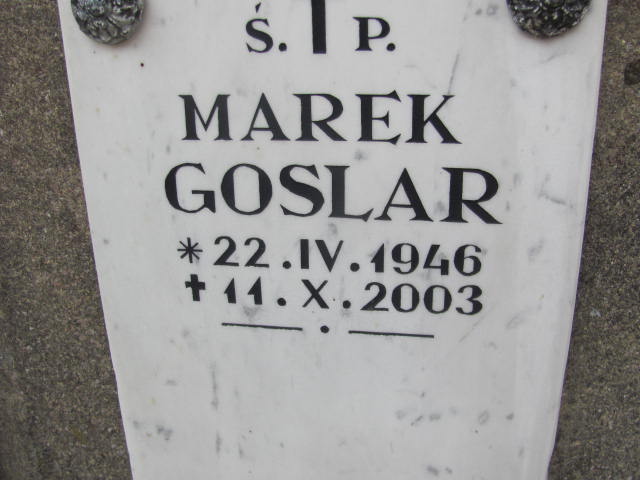 Jan Nepomucen GOSLAR 1865 Bochnia - Grobonet - Wyszukiwarka osób pochowanych