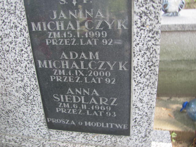 Anna SIEDLARZ 1876 Bochnia - Grobonet - Wyszukiwarka osób pochowanych