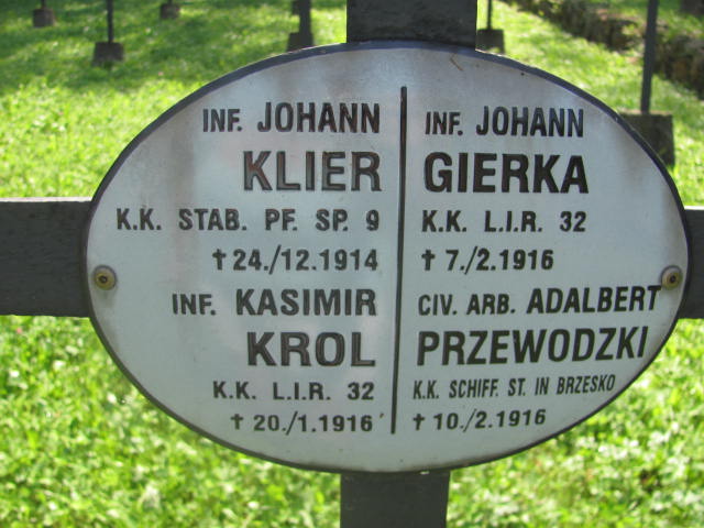 Johann KLIER Bochnia - Grobonet - Wyszukiwarka osób pochowanych