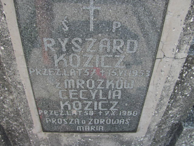 Ryszard KOZICZ 1896 Bochnia - Grobonet - Wyszukiwarka osób pochowanych
