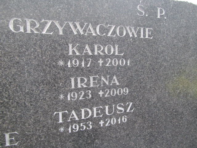 Karol GRZYWACZ 1917 Bochnia - Grobonet - Wyszukiwarka osób pochowanych