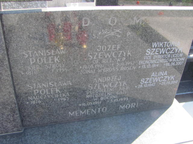 Andrzej SZEWCZYK 1941 Bochnia - Grobonet - Wyszukiwarka osób pochowanych