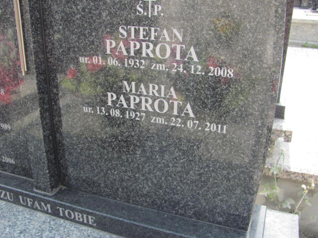 Stefan Paprota 1932 Bochnia - Grobonet - Wyszukiwarka osób pochowanych