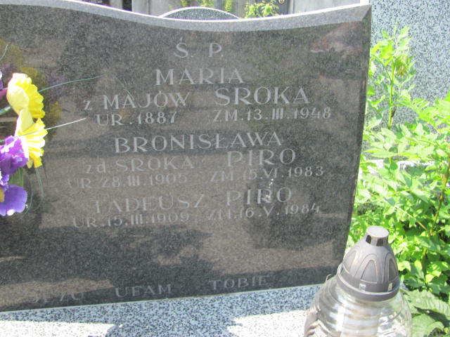 Maria SROKA 1887 Bochnia - Grobonet - Wyszukiwarka osób pochowanych