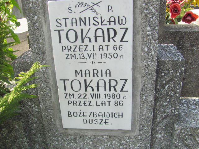 Genowefa Tokarz 1921 Bochnia - Grobonet - Wyszukiwarka osób pochowanych