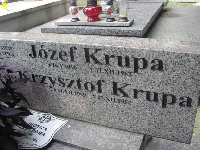 Józef KRUPA 1910 Bochnia - Grobonet - Wyszukiwarka osób pochowanych