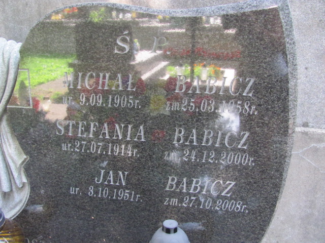 Stefania BABICZ 1914 Bochnia - Grobonet - Wyszukiwarka osób pochowanych