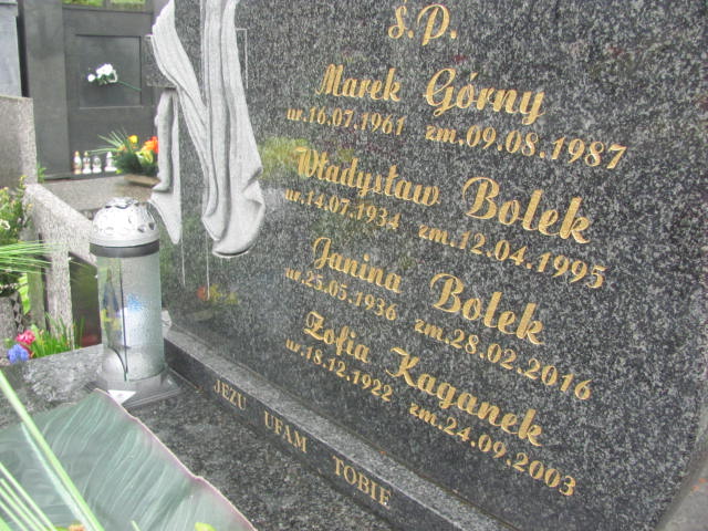 Zofia Maria KAGANEK 1922 Bochnia - Grobonet - Wyszukiwarka osób pochowanych