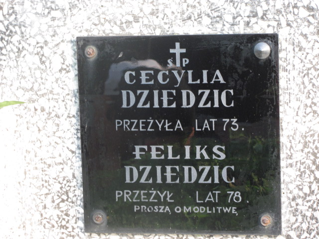 Feliks DZIEDZIC Bochnia - Grobonet - Wyszukiwarka osób pochowanych