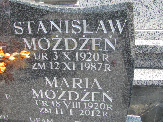 Maria Możdżeń 1920 Bochnia - Grobonet - Wyszukiwarka osób pochowanych