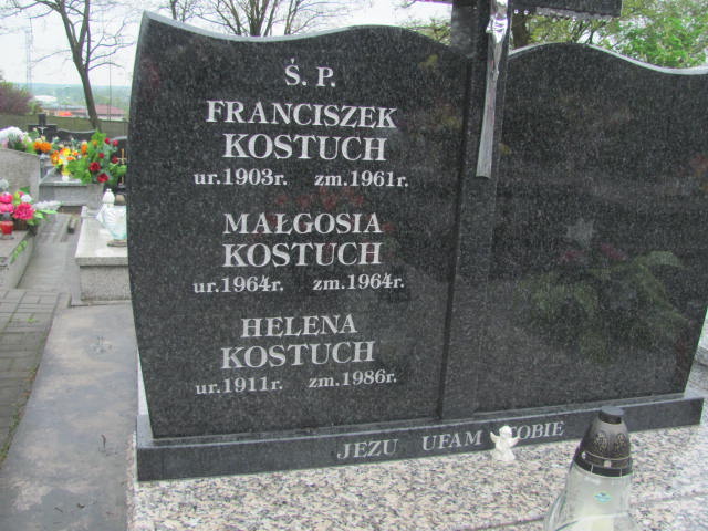 Małgorzata Marta KOSTUCH 1964 Bochnia - Grobonet - Wyszukiwarka osób pochowanych