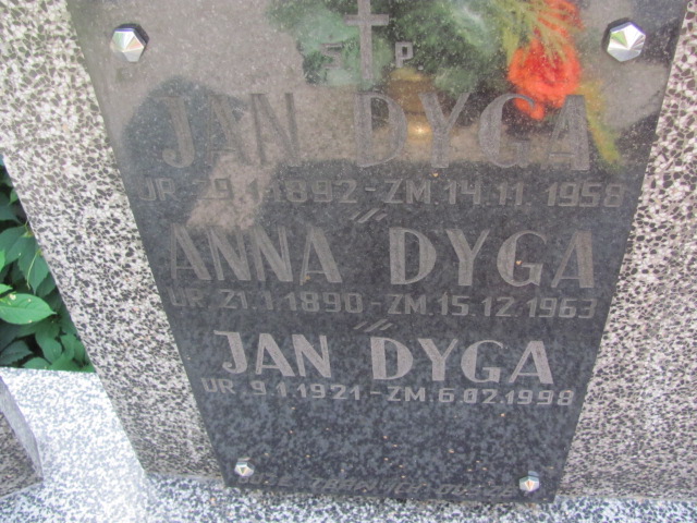 Jan DYGA 1892 Bochnia - Grobonet - Wyszukiwarka osób pochowanych