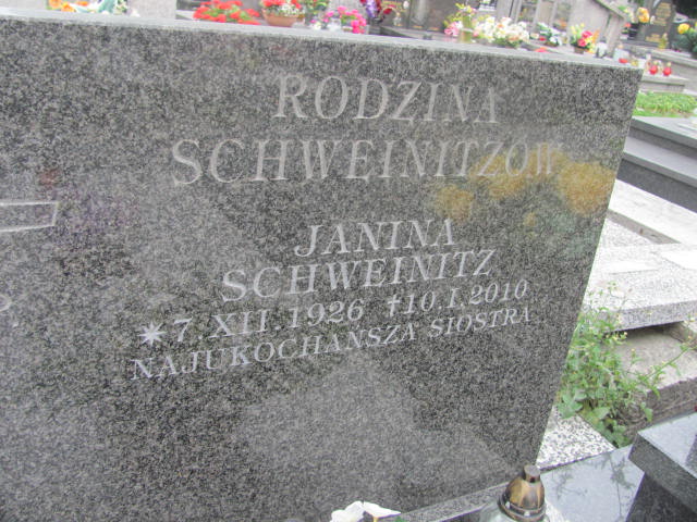 Janina Schweinitz 1926 Bochnia - Grobonet - Wyszukiwarka osób pochowanych