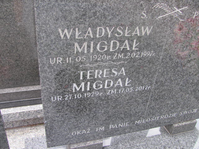 Grób ANDRZEJ MIGDAŁ