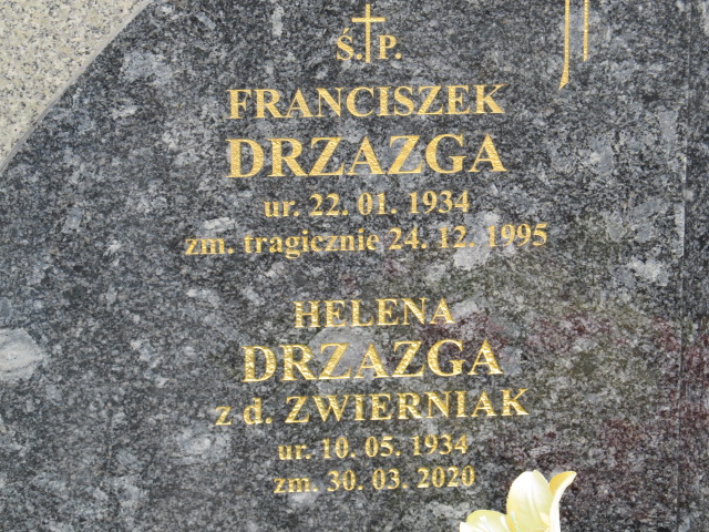 Grób FRANCISZEK DRZAZGA