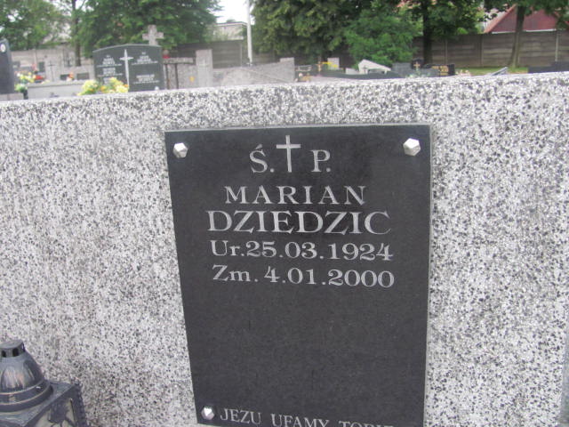 Marian DZIEDZIC 1924 Bochnia - Grobonet - Wyszukiwarka osób pochowanych