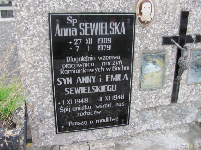 Anna SEWIELSKA 1909 Bochnia - Grobonet - Wyszukiwarka osób pochowanych