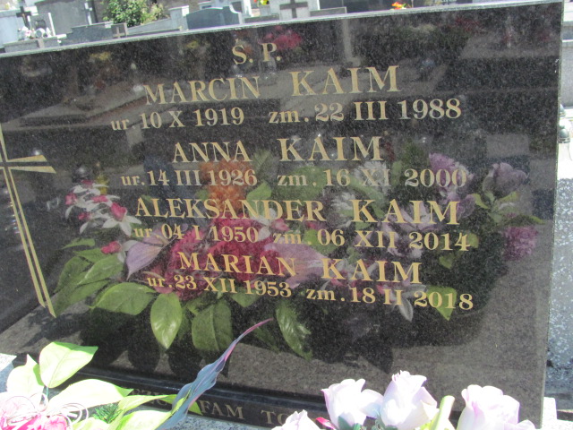 Aleksander Kaim 1950 Bochnia - Grobonet - Wyszukiwarka osób pochowanych